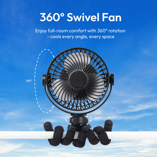RED Portable & Adjustable Flexi Tripod Beauty Fan