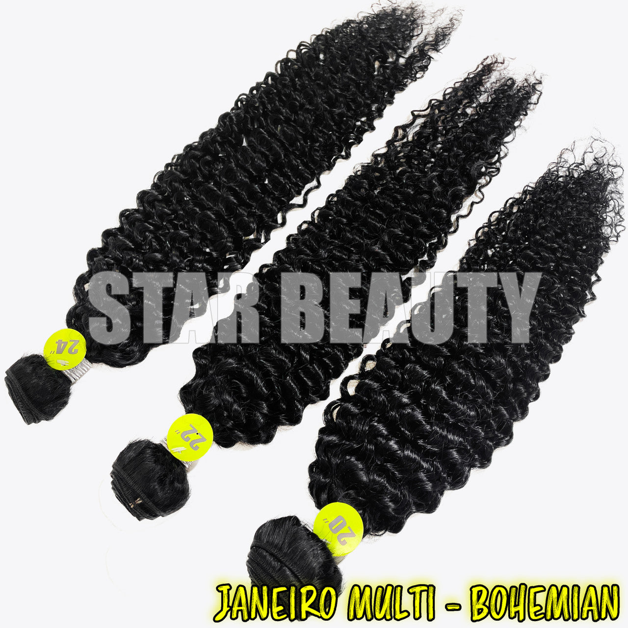 9A Janeiro Multi Bohemian Curl (10"-24")