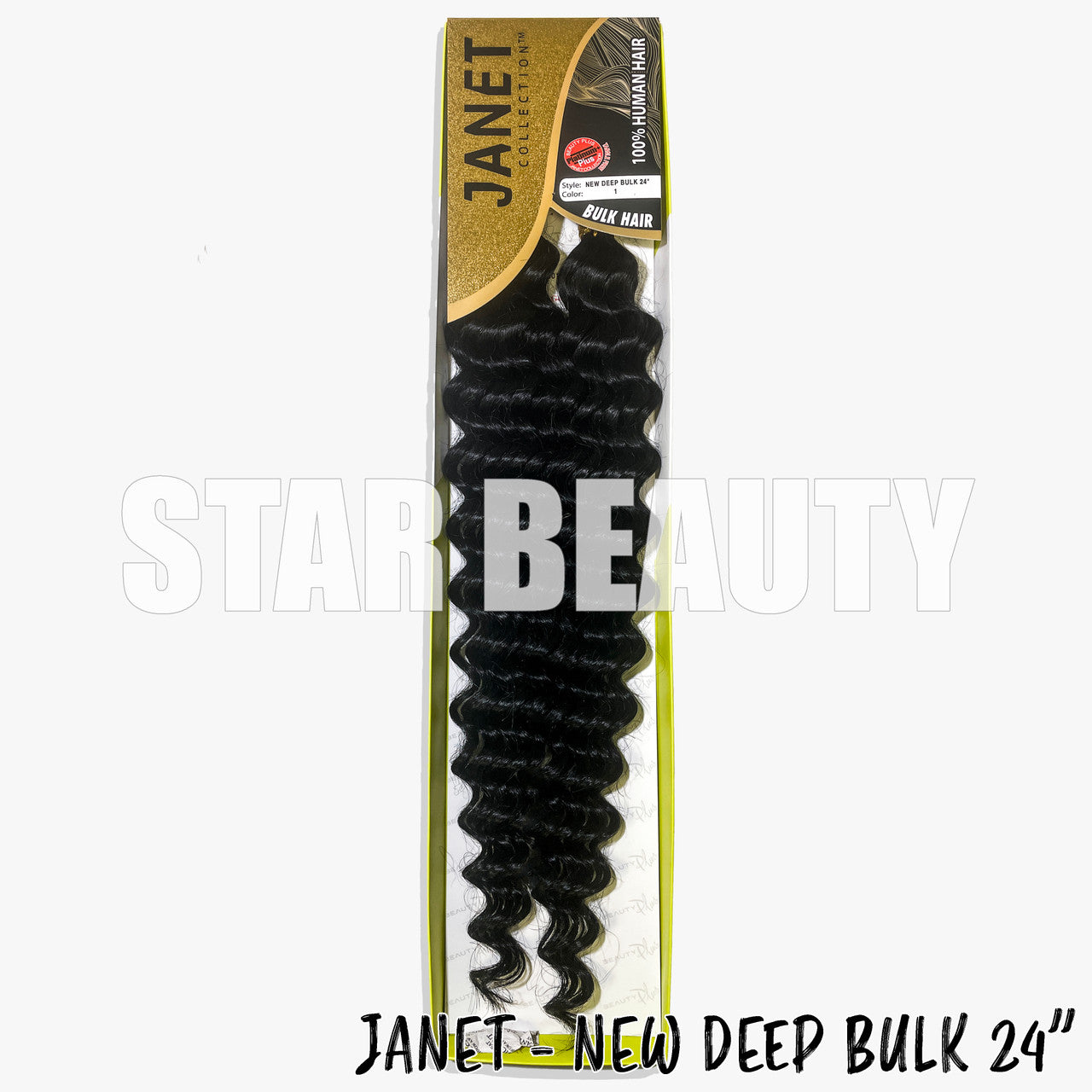 Janet Collection 100% Human Hair Braids - New Deep Bulk (14"- 24")
