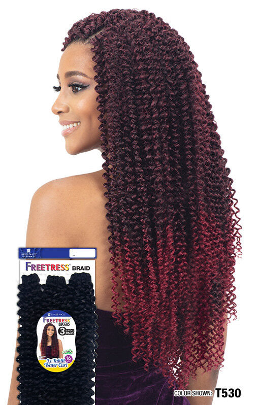FREETRESS Braid Synthetic Crochet Hair - 3x TAHITI WATER CURL 16"