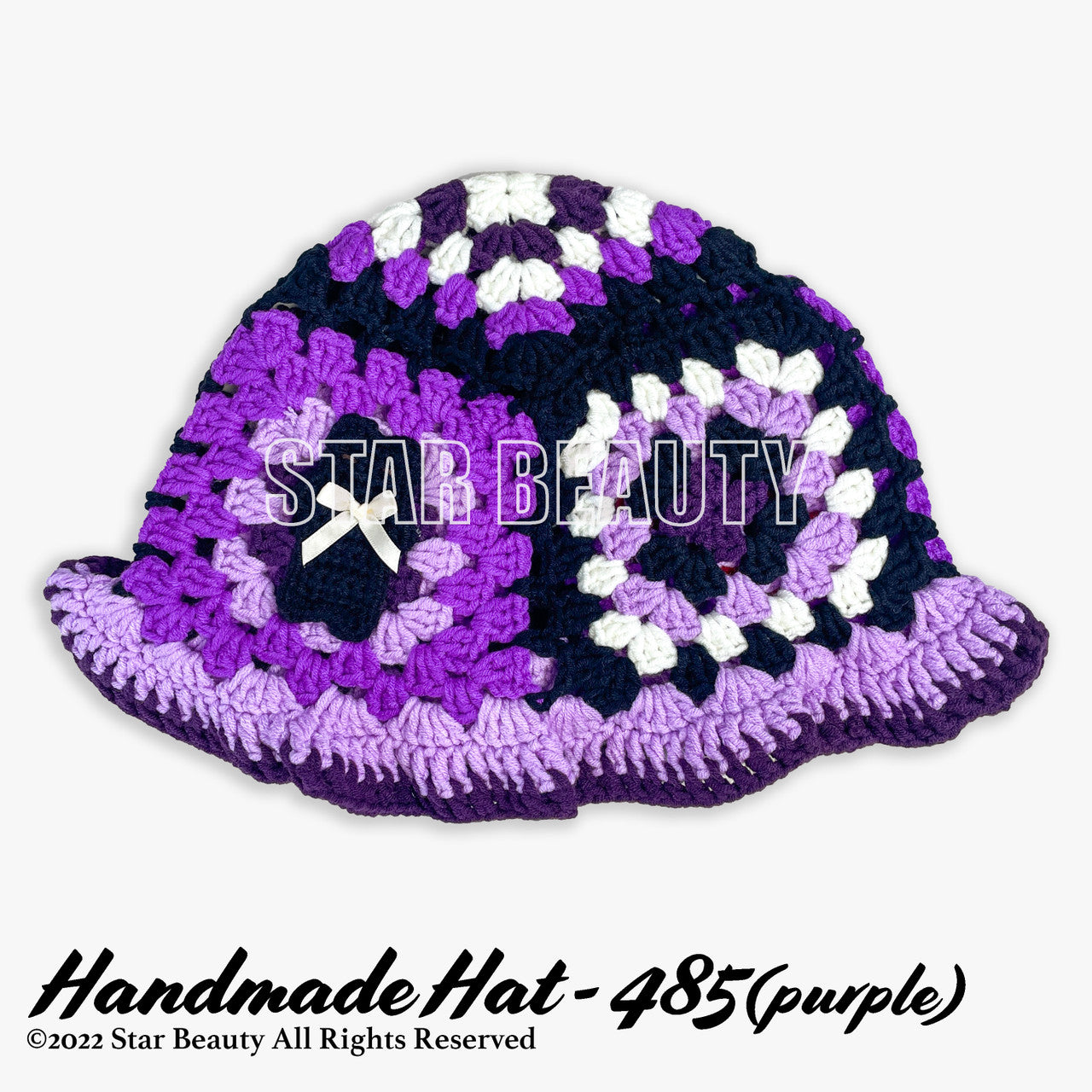 Handmade Knitted Chrochet Bucket Hat (#485)