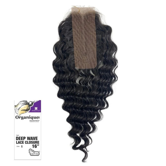 SHAKE N GO Organique Mastermix Weave Lace Closure - DEEP WAVE 16"