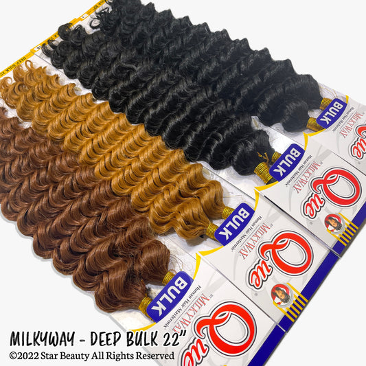 SHAKE N GO MilkyWay Que Human Hair Blend Braid - Deep Bulk 22"