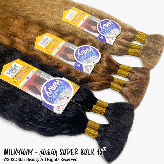 SHAKE N GO Milkyway 100% Human Hair Braid - Super Bulk 18"