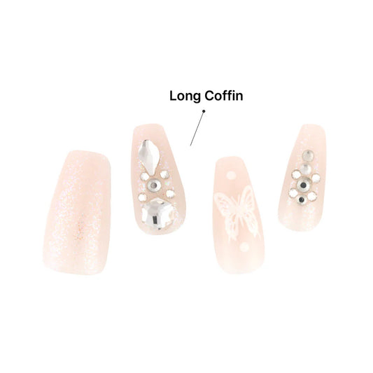 KISS Majestic Press On Luxury High Shine Gel Nails - WONDROUS