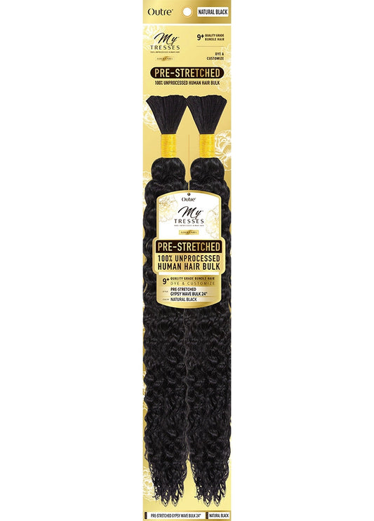 OUTRE Mytresses Gold Label 100% Human Hair Pre-Stretched - Gypsy Wave Bulk (18"-24")