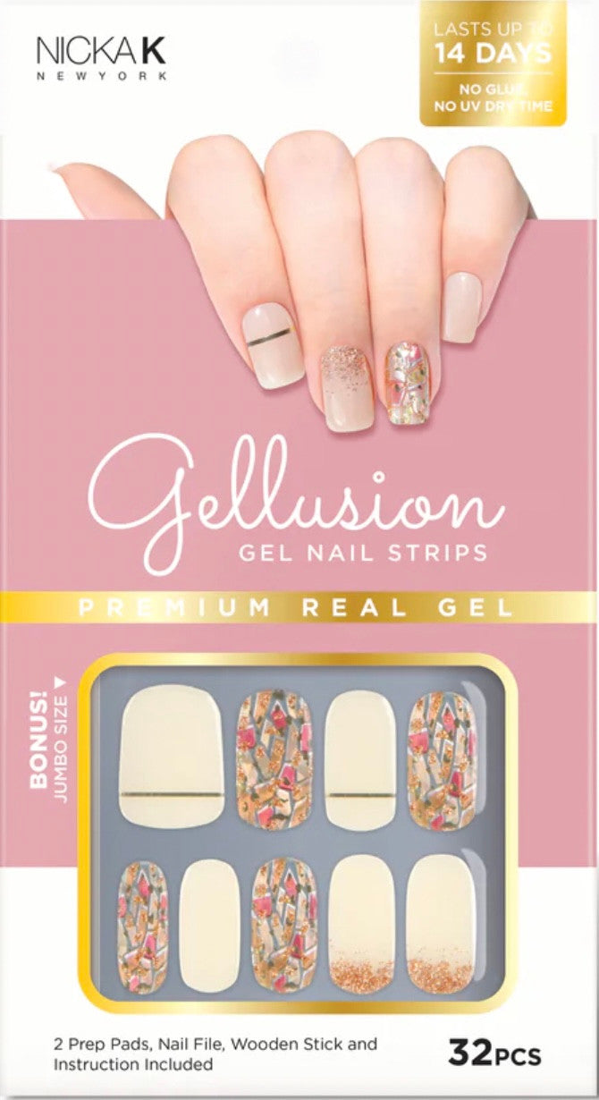 NICKA K Gellusion Gel Nail Strips (NSG006)