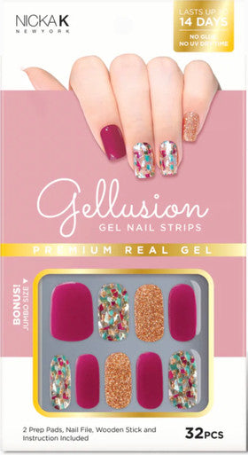 NICKA K Gellusion Gel Nail Strips (NSG007)