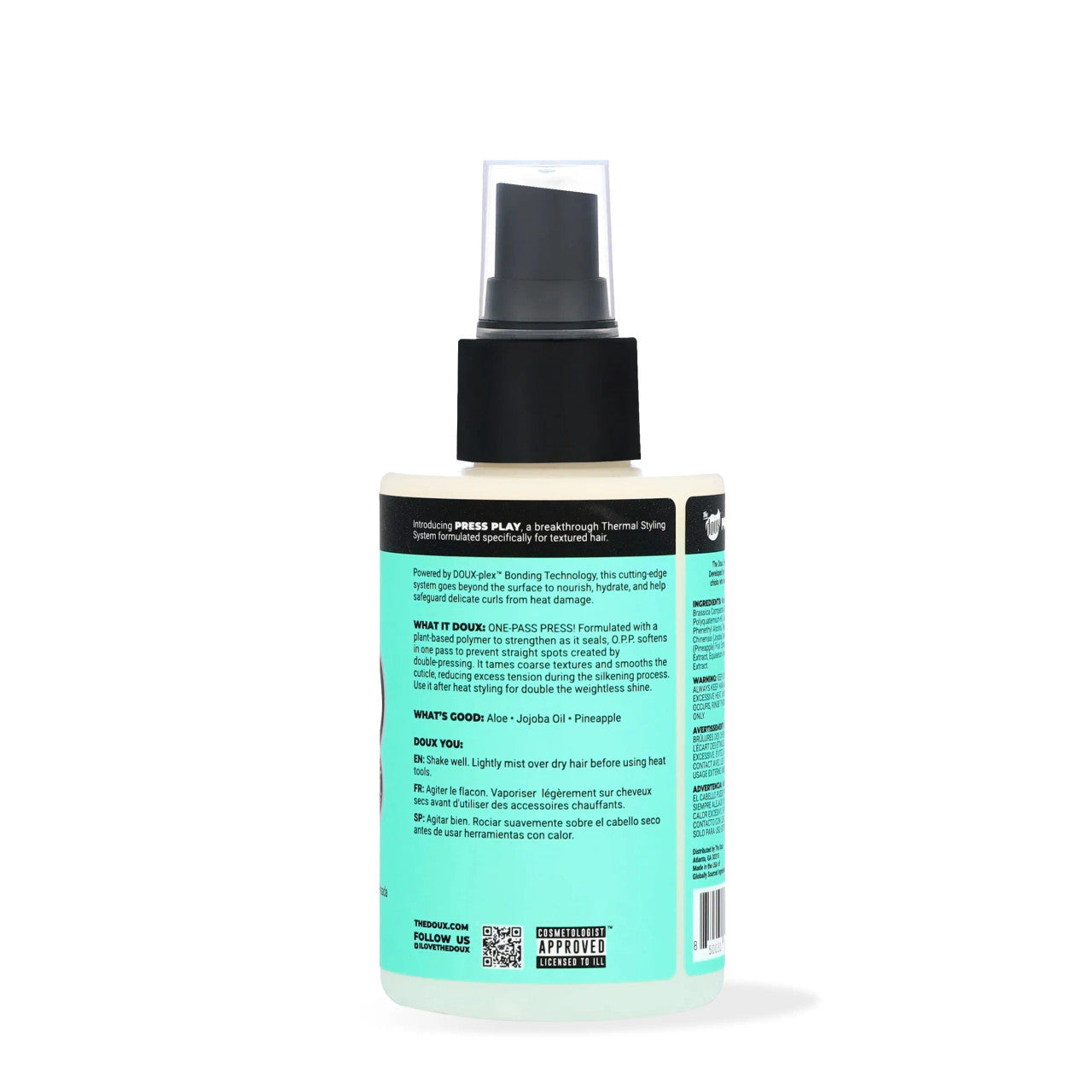 The Doux O.P.P. ONE-PASS Press Heat Protection Spray (4 oz)