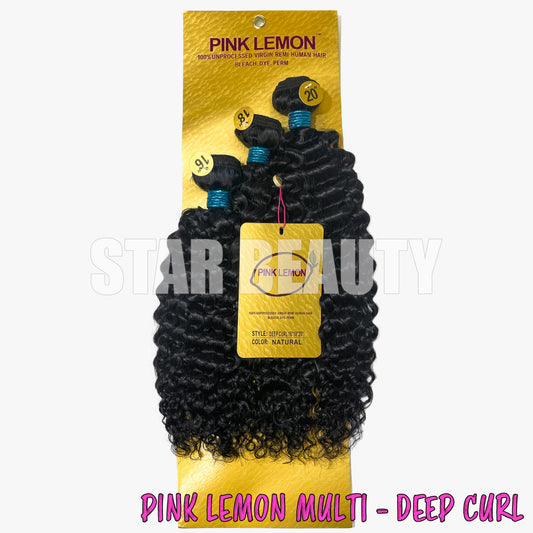 15A Pink Lemon Brazilian 3 Bundle Multi Pack - Deep Curl