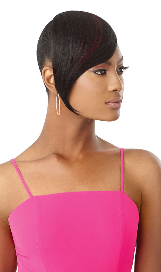 OUTRE Synthetic Pretty Quick Pony - SLEEK SWOOPED BANG