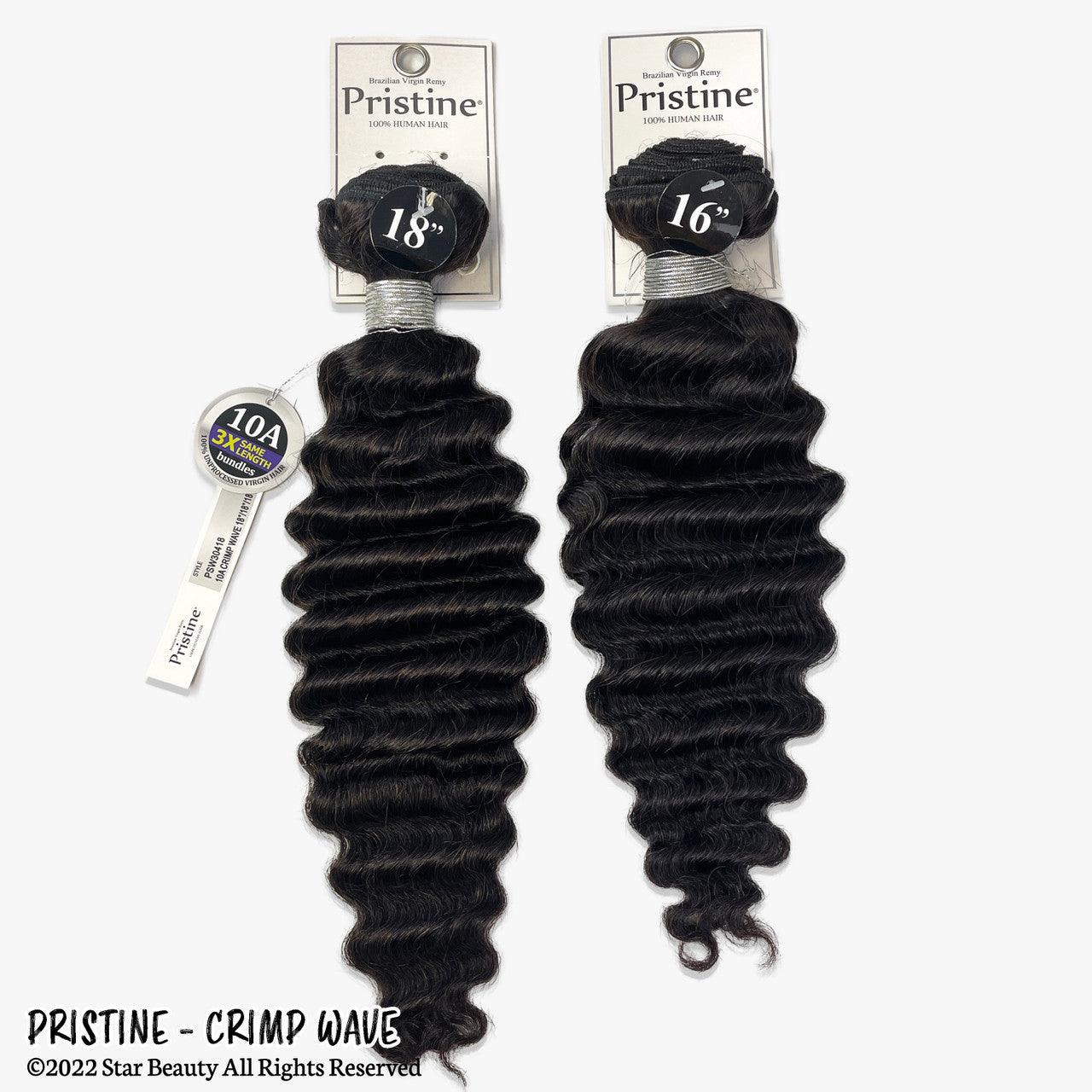 MANE CONCEPT Pristine 100% Human Hair - 10A Crimp Wave