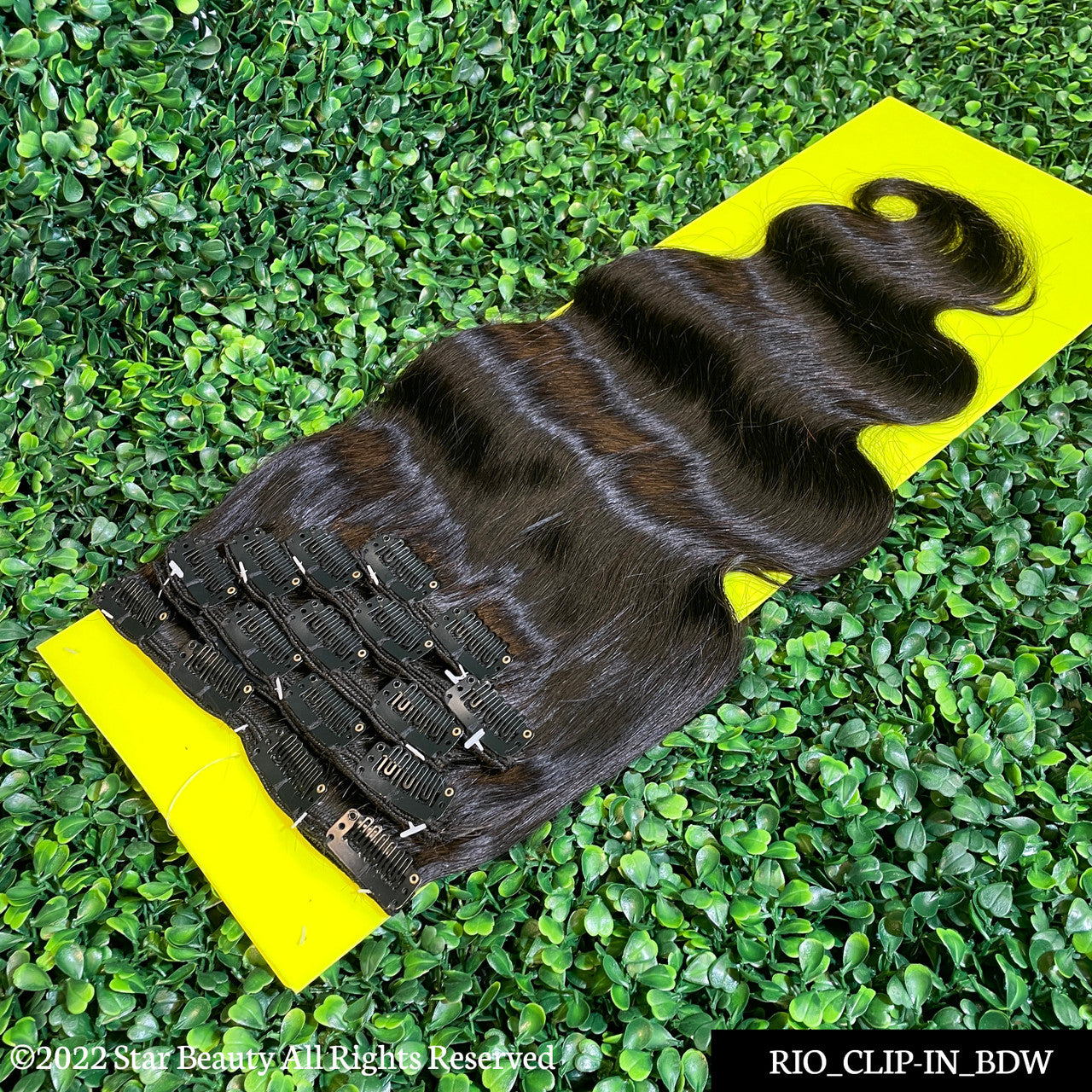 RIO 100% Virgin Human Hair 9 Pcs Clip-In Extension 18" - Body Wave (Natural)