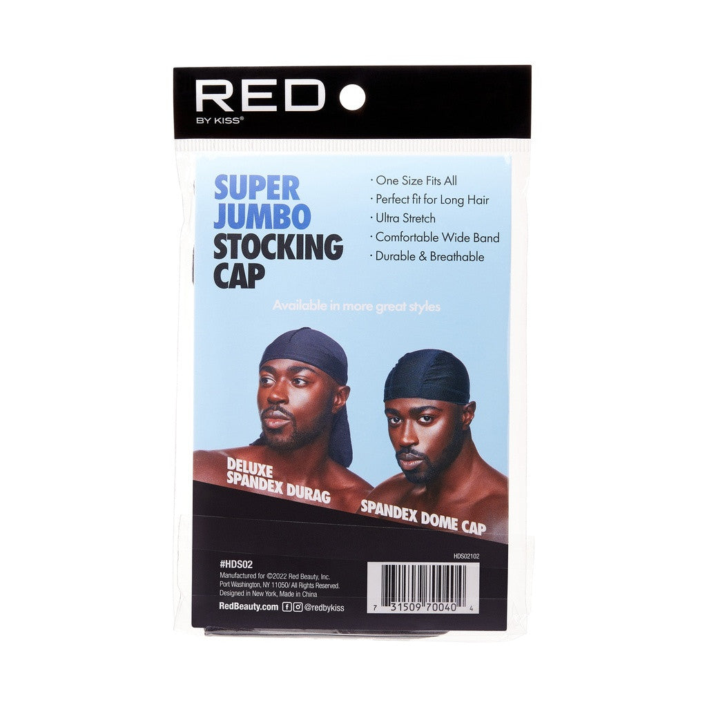 RED Stocking Cap Super Jumbo - Black