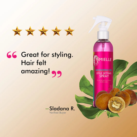 Mielle Mongongo Oil Style Setting Spray (8 oz)