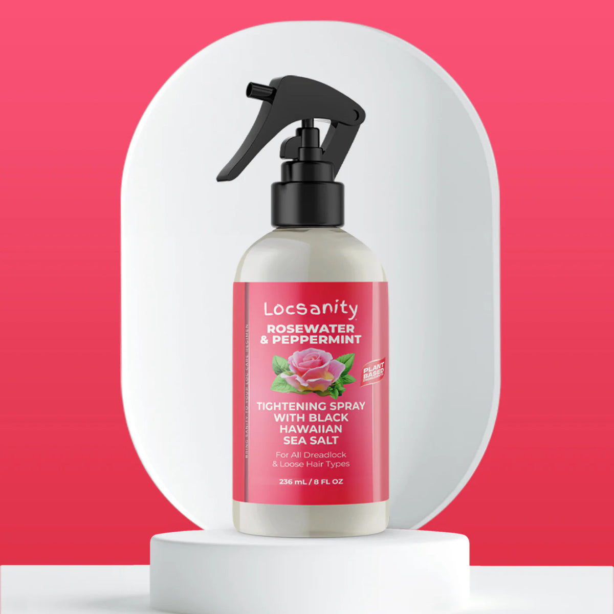 LOCSANITY Rosewater & Peppermint Tightening Spray Mist (12 oz)