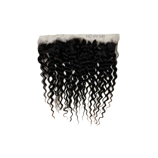 Silver Unprocessed 100% Virgin Remi Human Hair HD Lace 13x4 Frontal - WATER WAVE