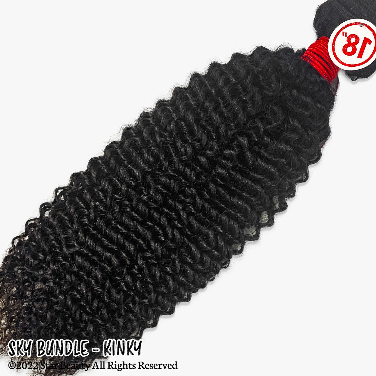 SKY 100% Virgin Human Hair Single Bundle - Kinky Curl (10"- 24")
