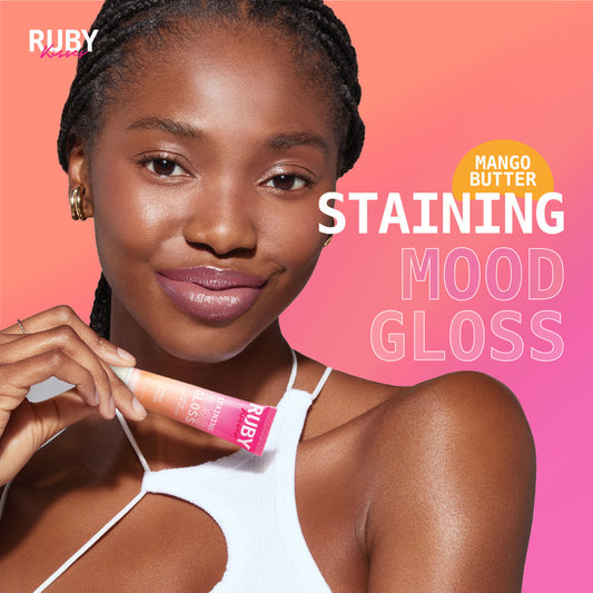 Ruby Kiss Staining Mood Lip Gloss - Mango Butter
