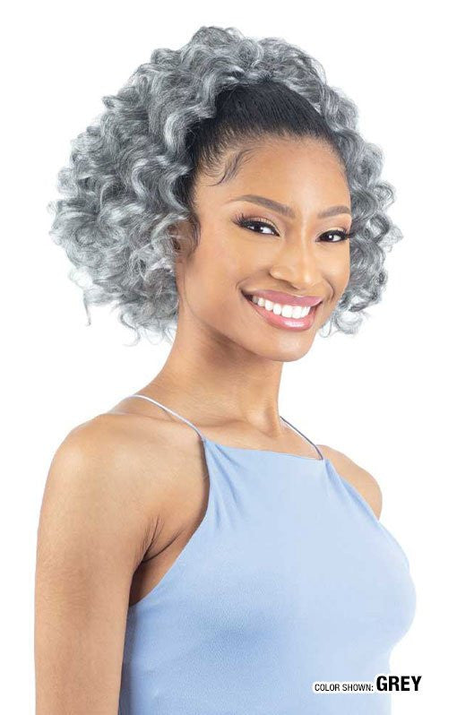 SHAKE N GO Synthetic Natural Me Drawstring Ponytail - Natural Deep Curl