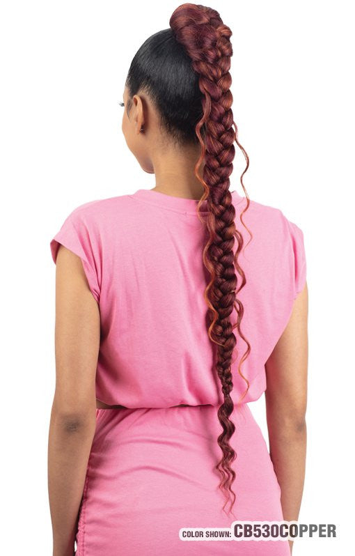 SHAKE N GO Freetress Equal - Boho Jumbo Braid Goddess Ponytail 30"