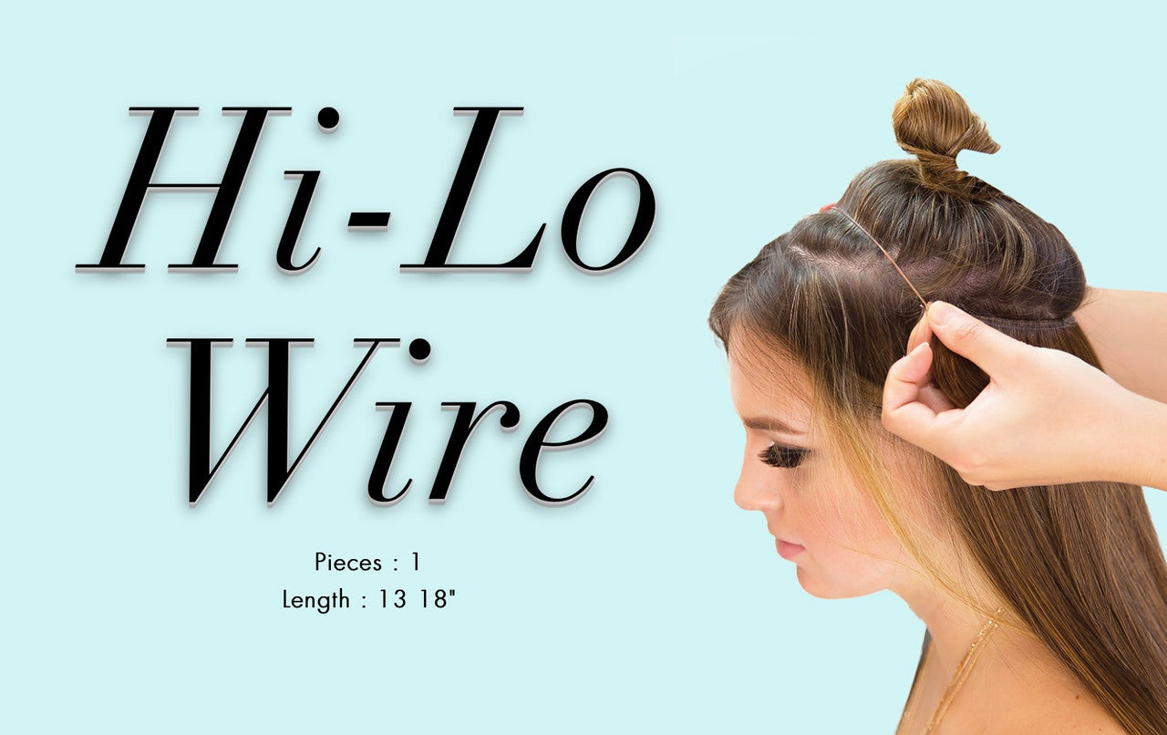 Live N Clip 100% Human Remy Hair Hi-Lo Wire Extension