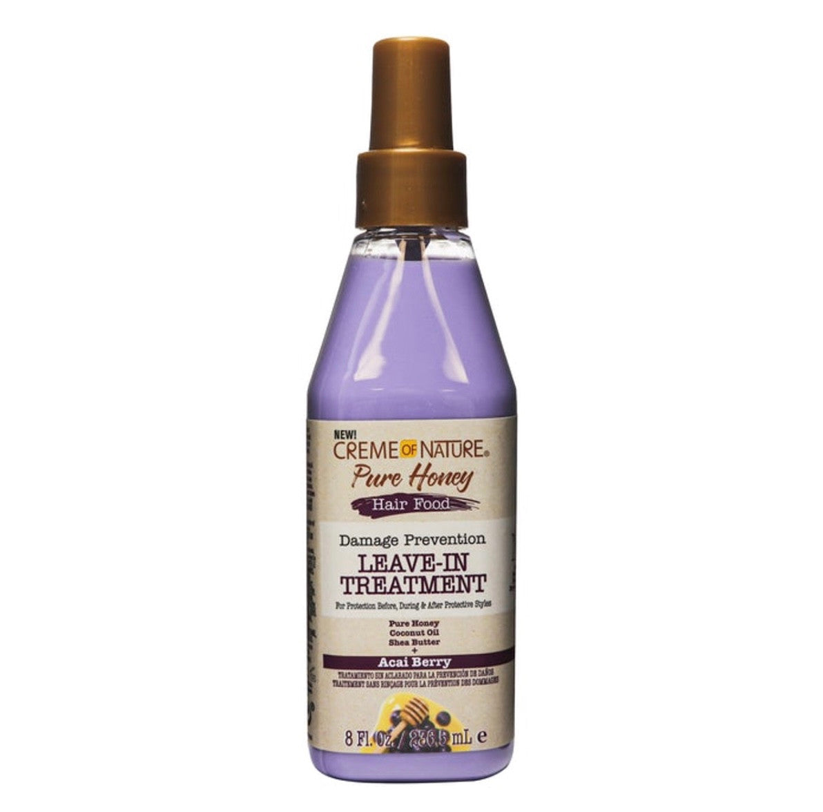 Creme of Nature Pure Honey Hair Food Acai Berry Leave-In Treatment