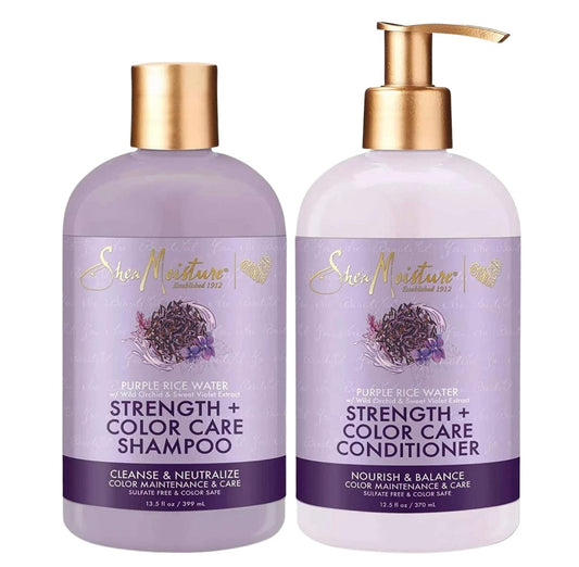 Shea Moisture Purple Rice Water Strength & Color Care Shampoo