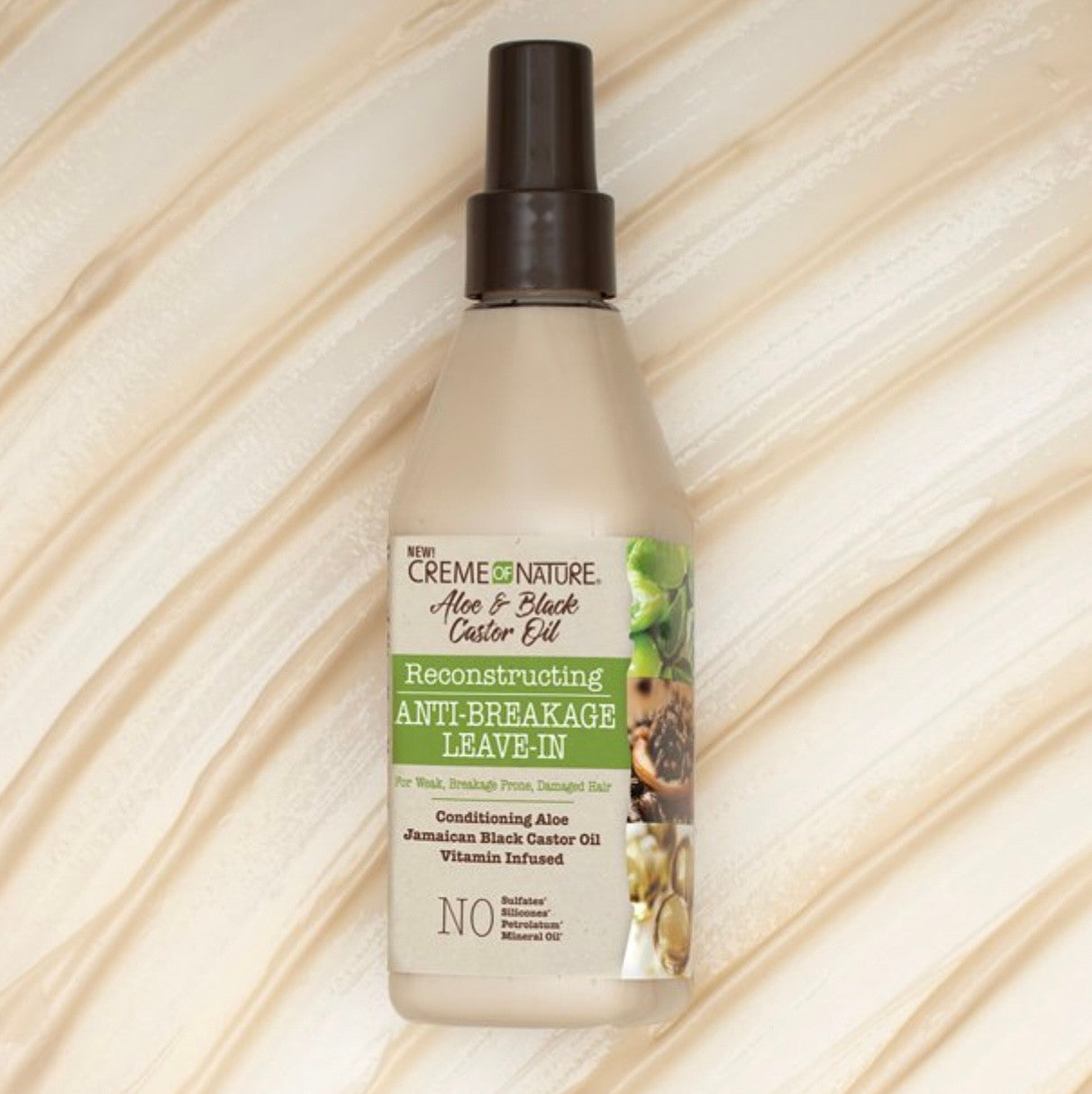 Creme of Nature Aloe & Black Castor Oil Reconstructing Anti-Breakage Leave-In