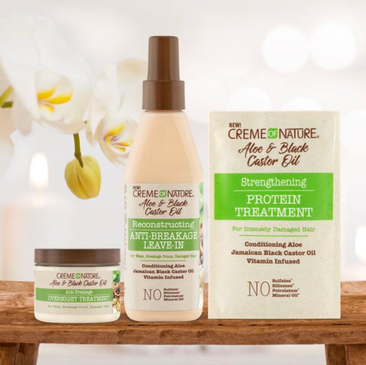Creme of Nature Aloe & Black Castor Oil Strengthening Protein Treatment