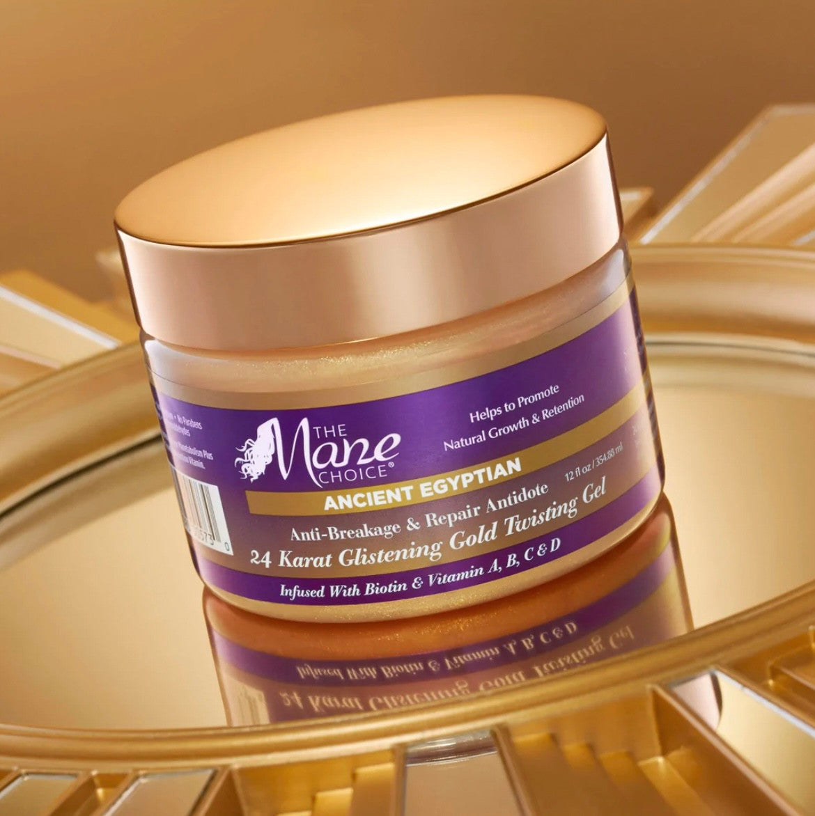 The Mane Choice Ancient Egyptian Antidote 24 Karat Glistening Gold Twisting Gel