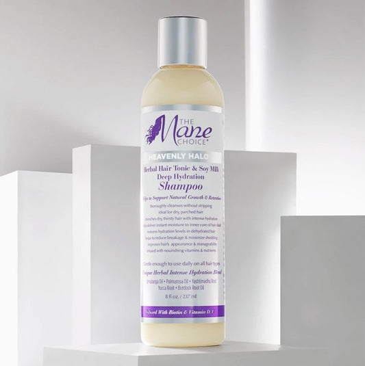The Mane Choice Heavenly Halo Herbal Hair Tonic & Soy Milk Deep Hydration Shampoo