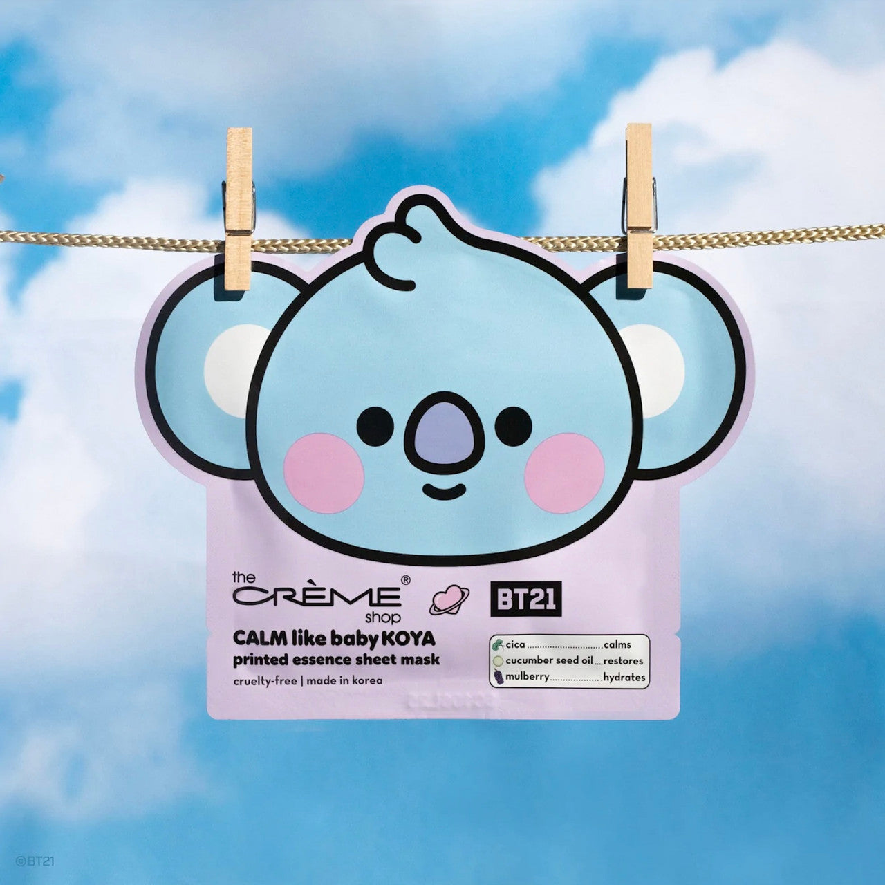 THE CREME SHOP CALM Like Baby KOYA Printed Essence Sheet Mask
