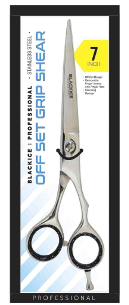 Black Ice professional Stylish Off Set Grip 7" Shear