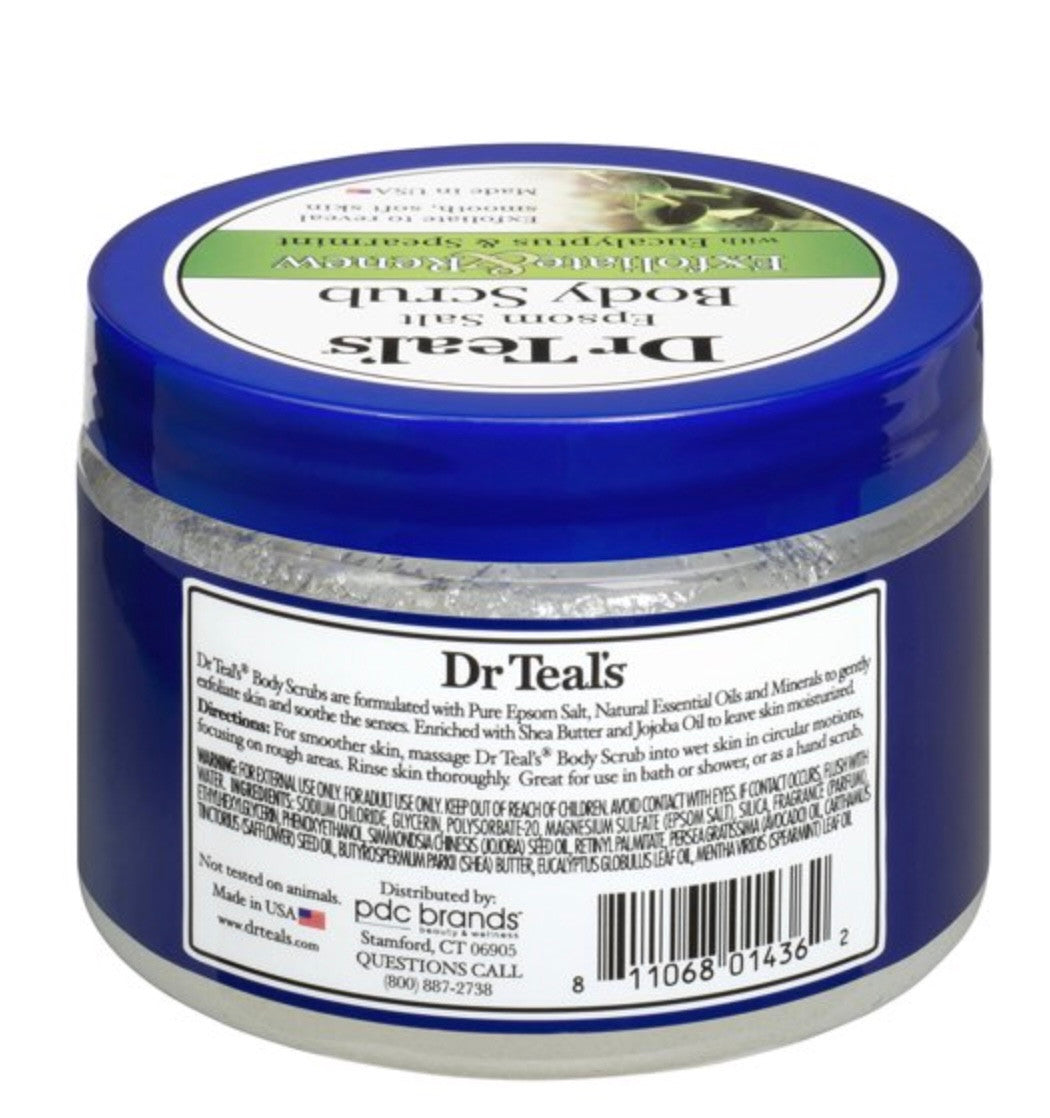 Dr Teal's Exfoliate & Renew Eucalyptus & Spearmint Epsom Salt Body Scrub