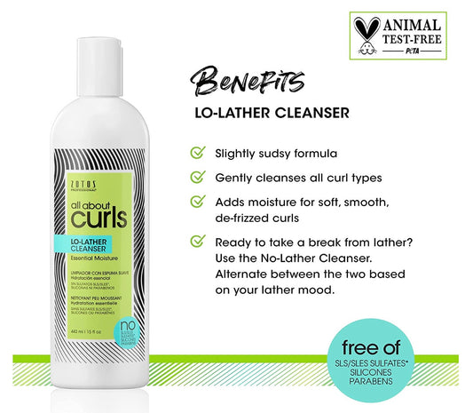 ZOTOS All About Curls Lo-Lather Cleanser