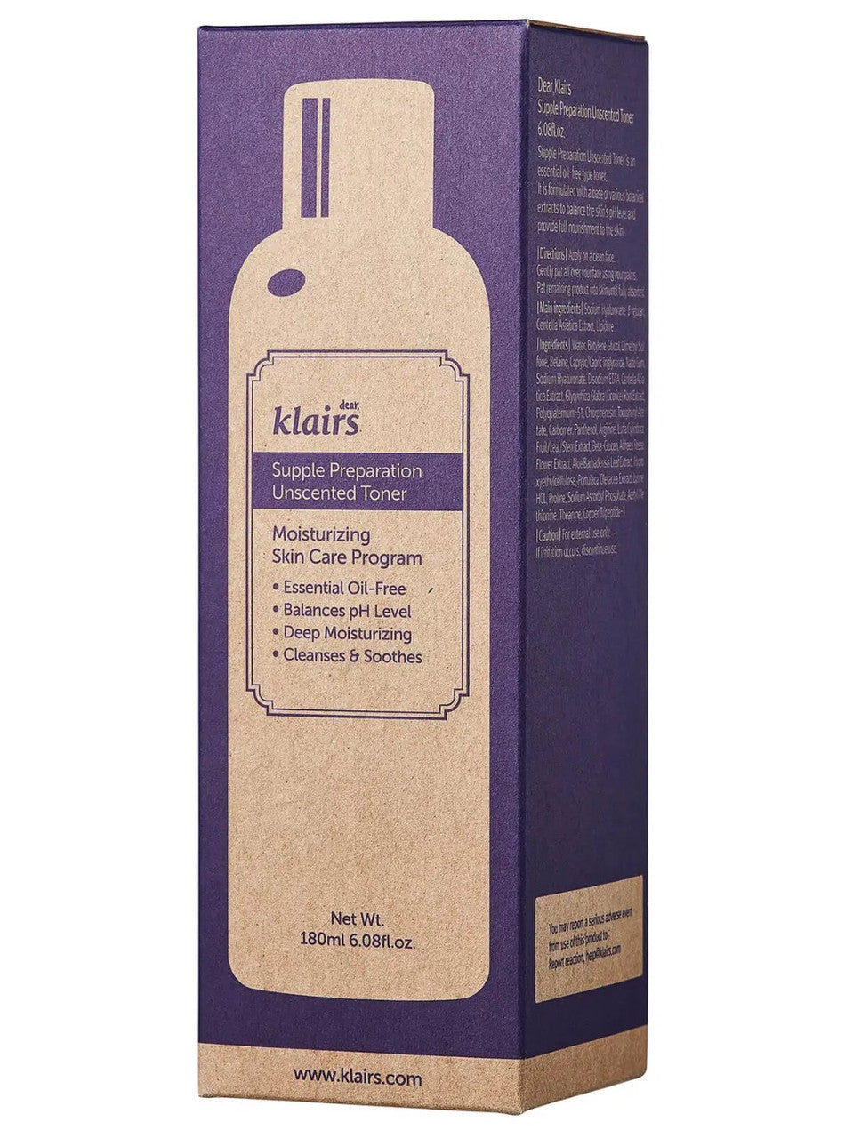 KLAIRS Supple Preparation Unscented Toner (6.08 oz)