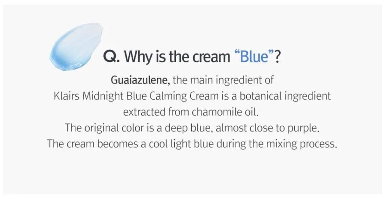 KLAIRS Midnight Blue Calming Cream (1 oz)
