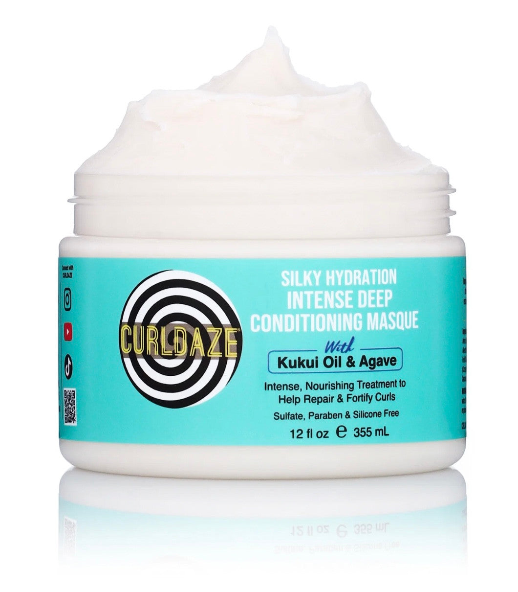 CURLDAZE Silky Hydration Intense Deep Conditioning Masque (12 oz)