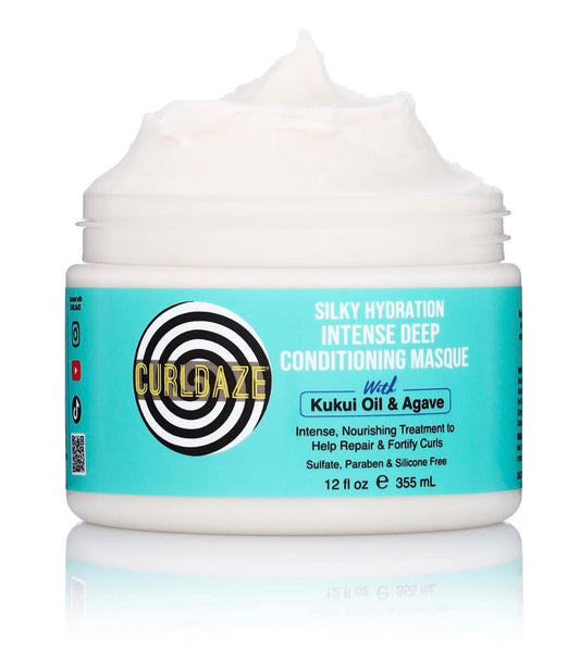 CURLDAZE Silky Hydration Intense Deep Conditioning Masque (12 oz)