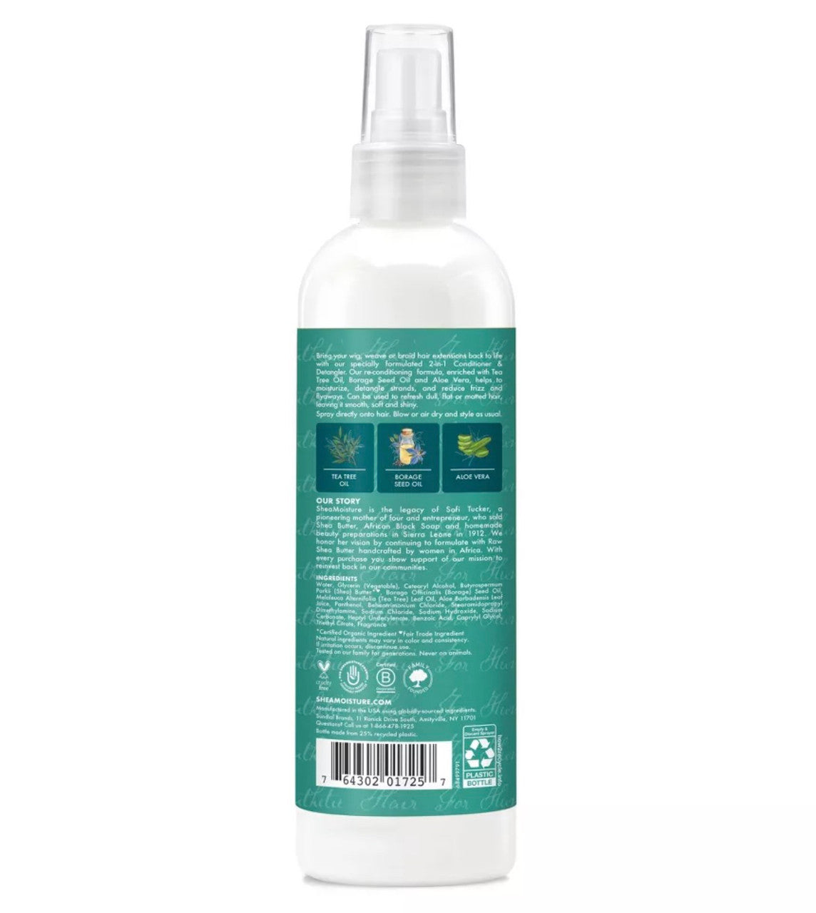 Shea Moisture Wig & Weave Tea Tree & Borage Seed Oil 2-in-1 Conditioner and Detangler