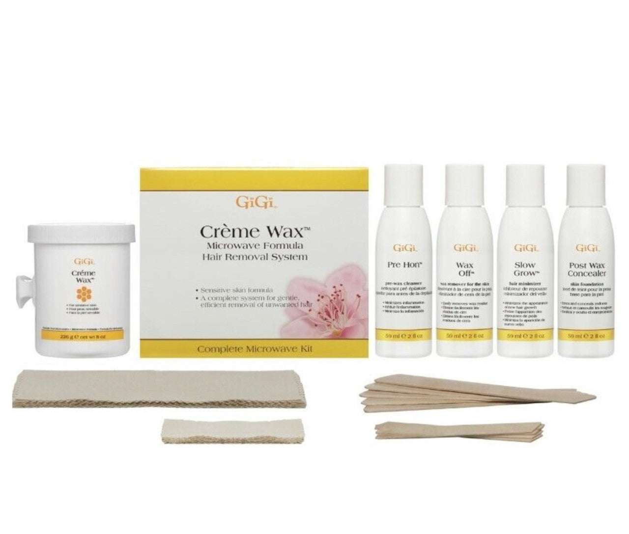 GiGi Wax Creme Wax Microwave Formula Kit