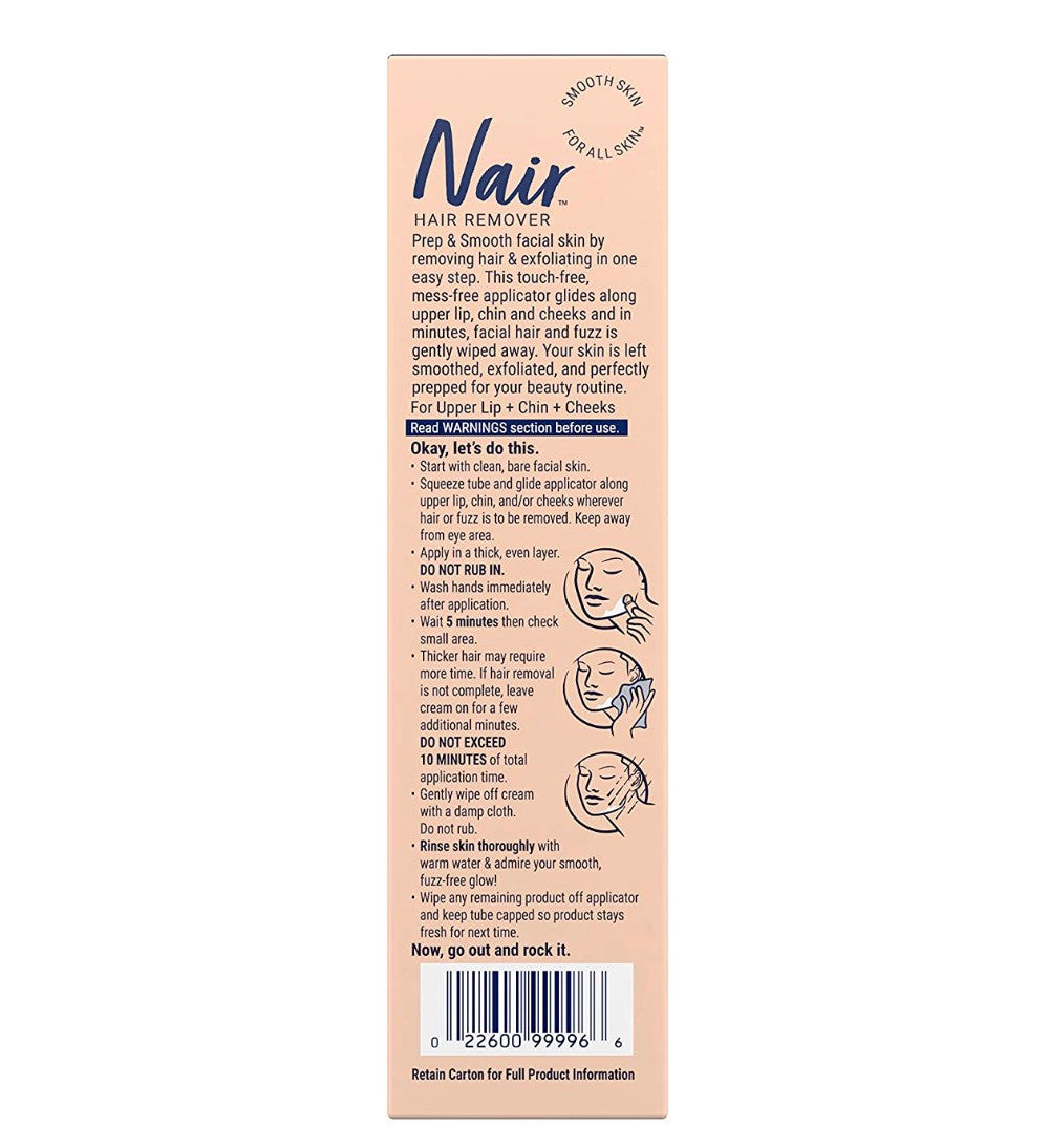Nair Prep and Smooth Face with Coconut Milk