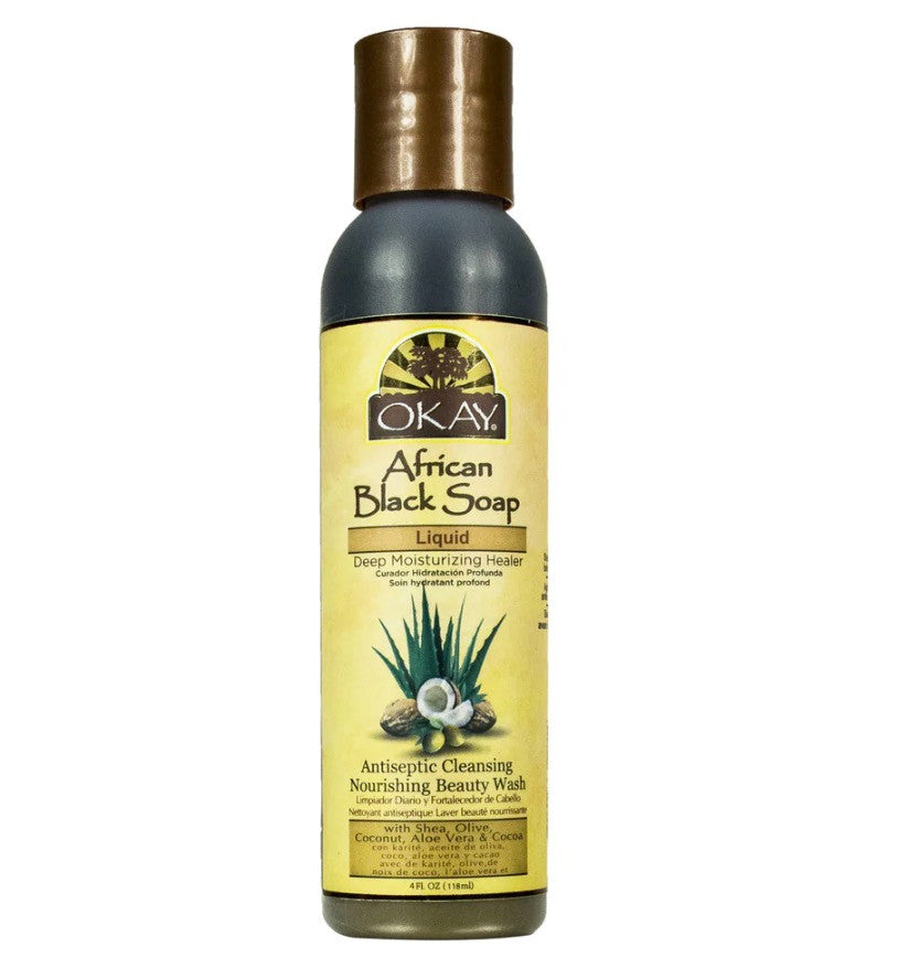 OKAY African Black Soap liquid (4 oz)