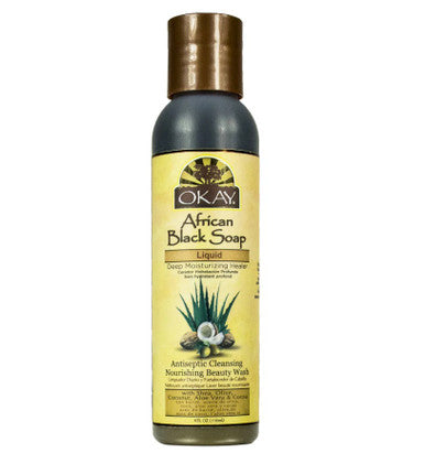 OKAY African Black Soap liquid (4 oz)