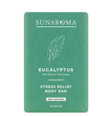 SUNAROMA Eucalyptus Stress Relief Bar Body Bar (8 oz)