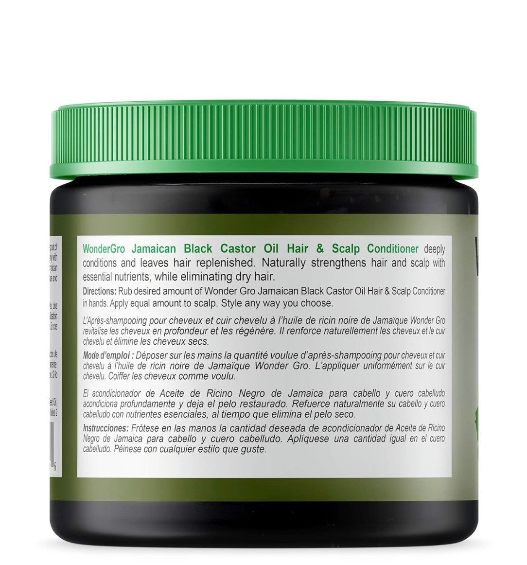 WONDER GRO Jamaican Black Castor Oil Hair Grease Styling Conditioner (12 oz)
