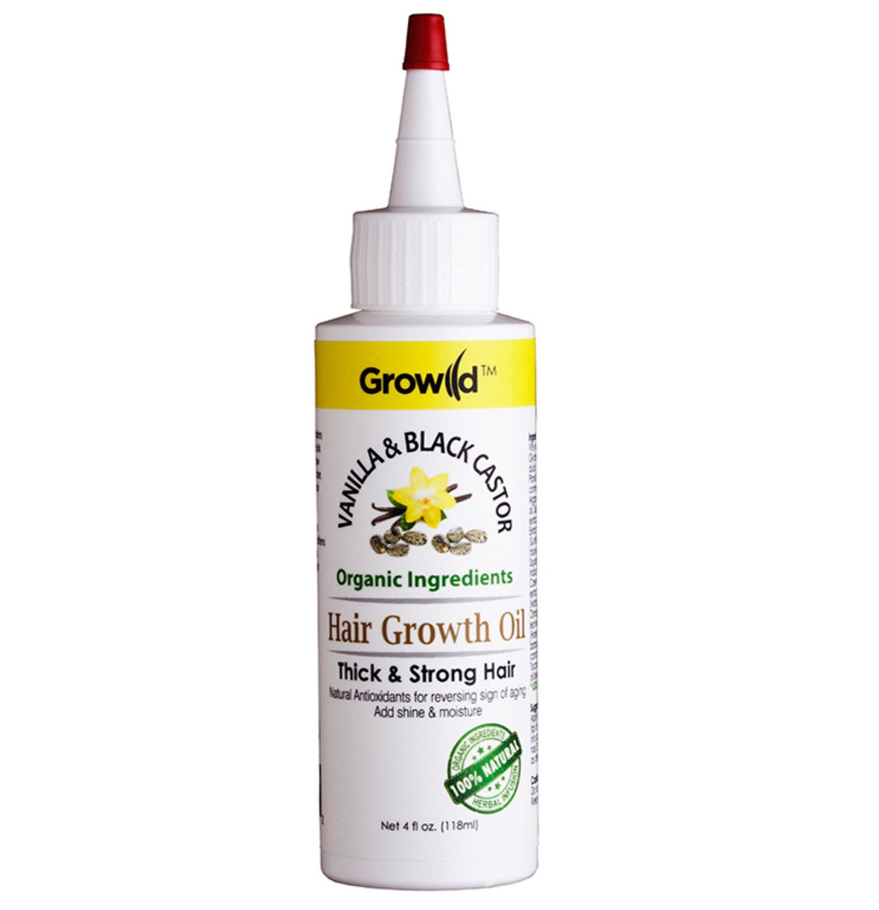 By Natures Vanilla & Black Castor Hair Growth Oil (4 oz)