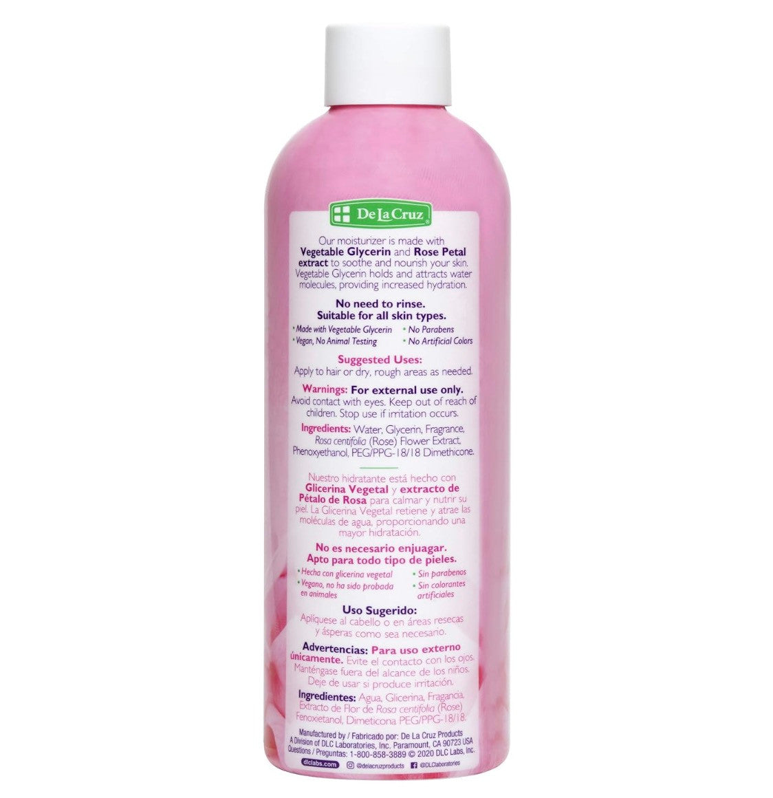 De La Cruz Rose Water (8 oz)