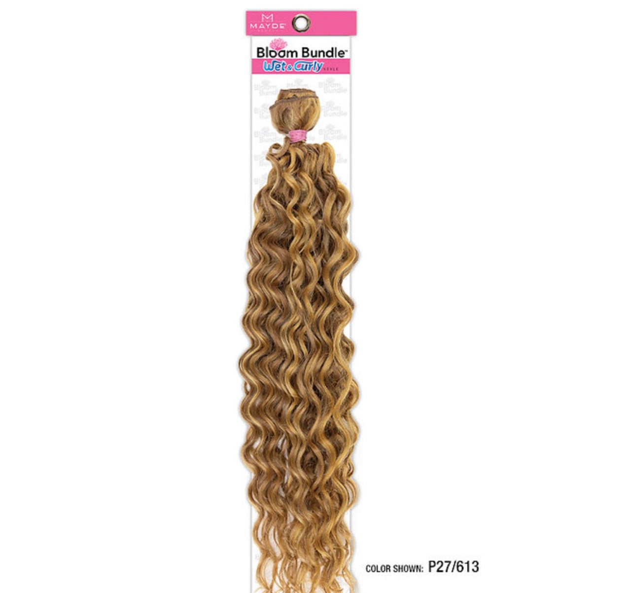 Mayde Beauty Synthetic Bloom Bundle Weave - Wet & Curly 001 (24"-30")